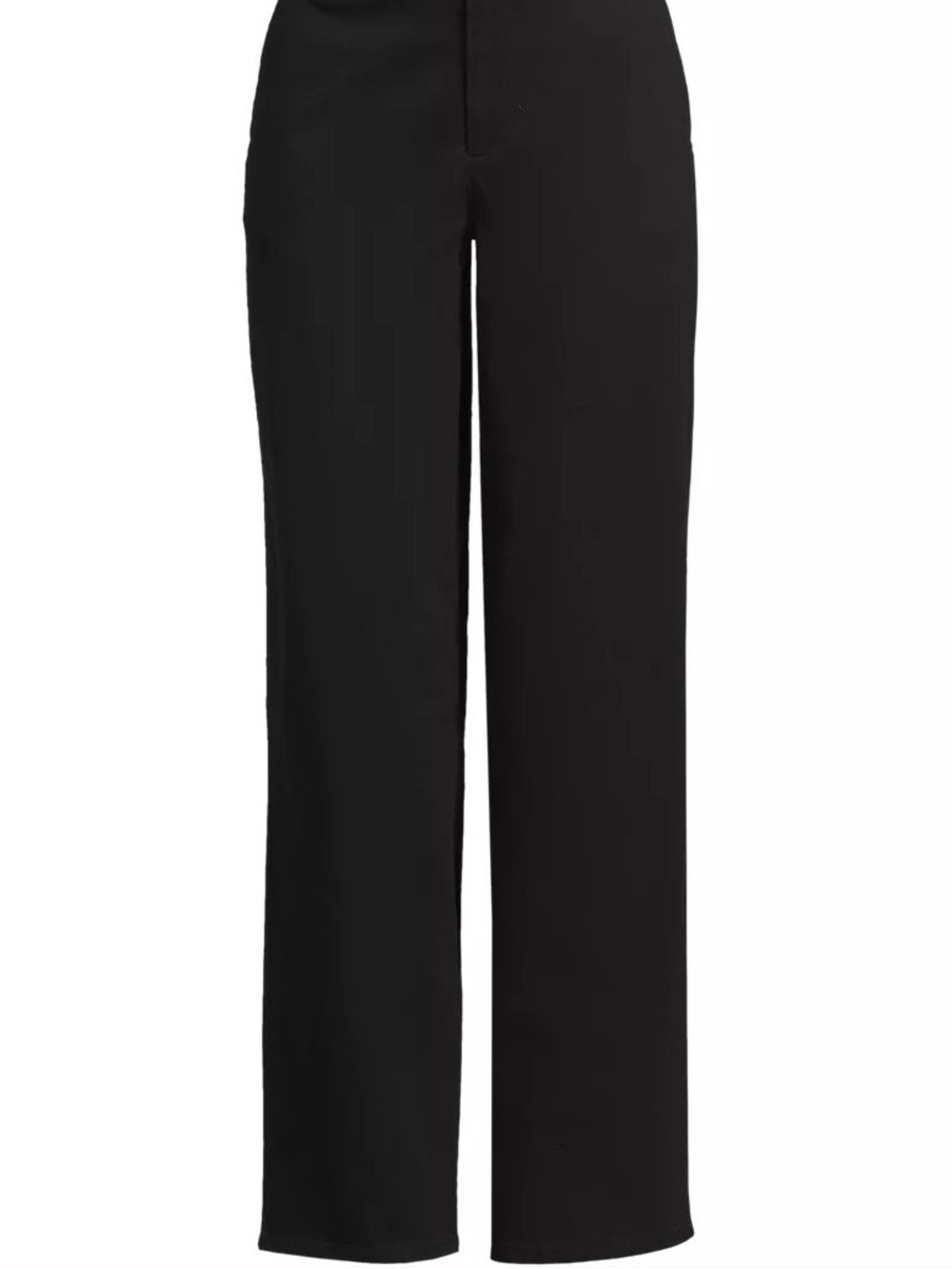 Talbots Black Straight-Leg Dress Trousers